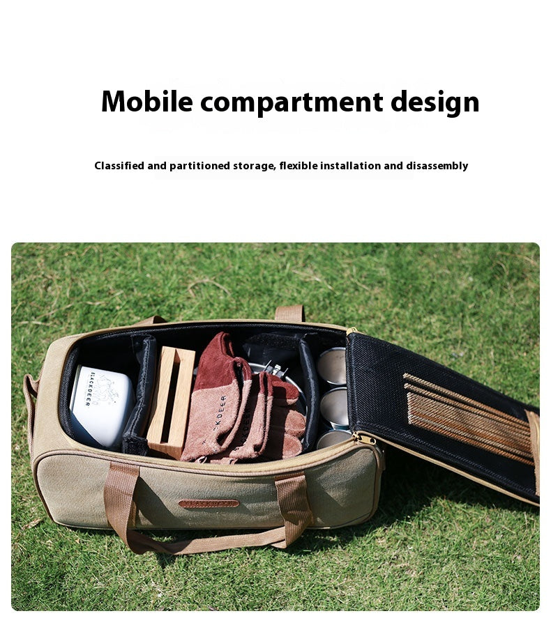 Portable Camping Stove Cookware Set With Bag